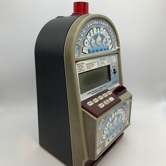 Vintage Poker & Deuces Mini Digital Casino Style Game Working with Coin Bank - Picture 3 of 10